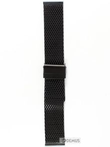 Metalowa bransoleta do zegarka Chermond BRB1-22, 22 mm, Czarna