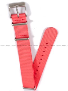 Nylonowy pasek do zegarka Timex PW7C07500, 18 mm, Różowy