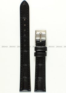 Skórzany pasek do zegarka Tekla PT55.14.1.1, 14 mm, Czarny