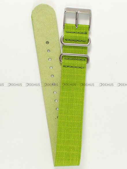 Nylonowy pasek do zegarka Timex PW2P65900, 20 mm, Zielony