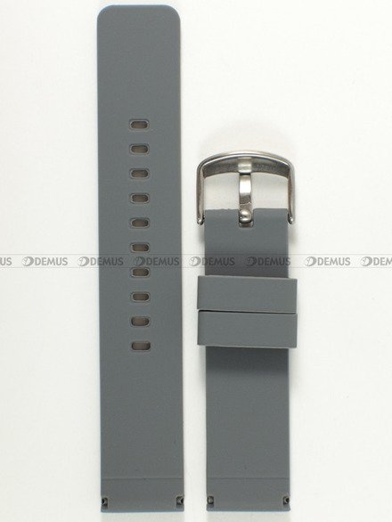 Silikonowy pasek do zegarka Chermond PG8.20.11, 20 mm, Szary