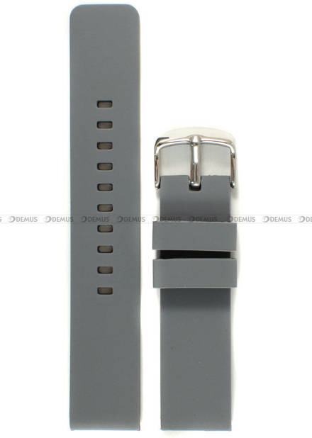 Silikonowy pasek do zegarka Chermond PG8.20.11, 20 mm, Szary