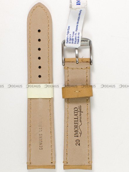Skórzany pasek do zegarka Morellato A01X5041B94028CR20, 20 mm, Brązowy