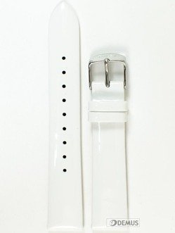 Skórzany pasek do zegarka Timex P2N791, 18 mm, Biały