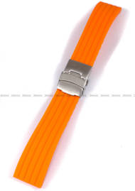 Silikonowy pasek do zegarka Chermond PG6.22.5, 22 mm, Pomarańczowy