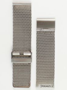 Metalowa bransoleta do zegarka Chermond BRS1-24, 24 mm, Srebrna