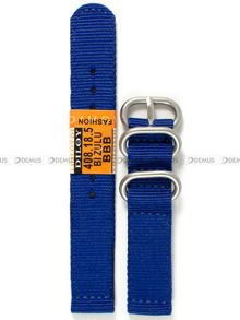Nylonowy pasek do zegarka Diloy 408.18.5, 18 mm, Niebieski