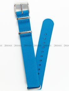 Nylonowy pasek do zegarka Timex PW7C07400, 18 mm, Niebieski