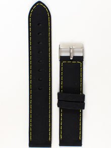 Pasek do zegarka z tworzywa Chermond PG1.20MM.1.9, 20 mm, Czarny