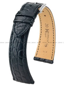 Pasek skórzany z aligatora do zegarka - Hirsch Regent 04107059-2-20 - 20 mm - zwężany