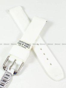 Poliuretanowy pasek do zegarka Morellato A01X5183556017CR18, 18 mm, Biały