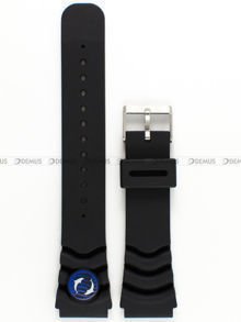Poliuretanowy pasek do zegarka Orient FEM6500-BLUE, 22 mm, Czarny