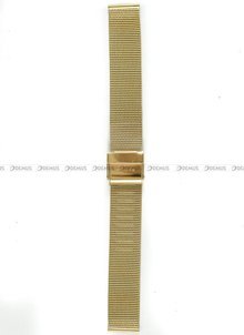 Pozłacana, siateczkowa (mesh) bransoleta do zegarka Bering 14134-331, 16 mm, Złota
