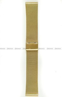 Pozłacana, siateczkowa (mesh) bransoleta do zegarka Chermond BRG3-24, 24 mm, Złota