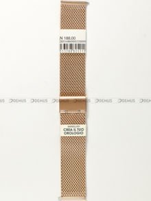 Pozłacana, siateczkowa (mesh) bransoleta do zegarka Morellato A02X05486000220099, 22 mm, różowe złoto
