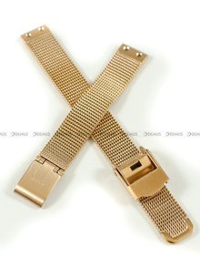 Siateczkowa (mesh) bransoleta do zegarka Obaku V149LVVMV1, 10 mm, różowe złoto
