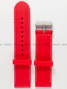 Silikonowy pasek do zegarka Chermond PG1.22.4.7, 22 mm, Czerwony