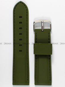 Silikonowy pasek do zegarka Chermond PG1.24.31.31, 24 mm, Zielony