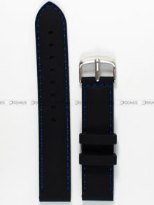 Silikonowy pasek do zegarka Chermond PG10.20.1.2, 20 mm, Czarny