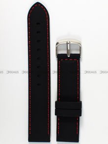 Silikonowy pasek do zegarka Chermond PG10.20.1.4, 20 mm, Czarny