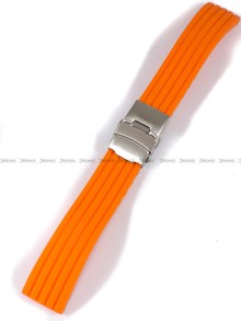Silikonowy pasek do zegarka Chermond PG6.20.5, 20 mm, Pomarańczowy