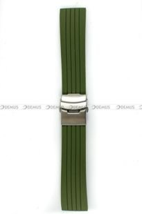 Silikonowy pasek do zegarka Chermond PG6.24.31, 24 mm, Zielony