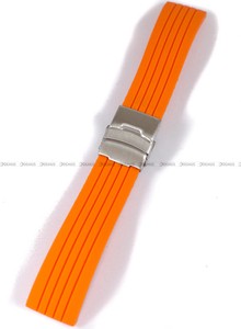 Silikonowy pasek do zegarka Chermond PG6.24.5, 24 mm, Pomarańczowy
