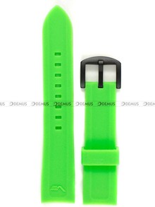 Silikonowy pasek do zegarka Vostok VE-N-1-Rocket-22-Silicon-Green-B, 22 mm, Zielony