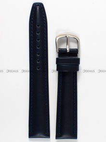 Skórzany pasek do zegarka Bisset PB81.18.5, 18 mm, Niebieski