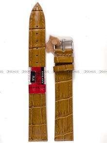Skórzany pasek do zegarka Diloy 379EL.18.9, 18 mm, Brązowy