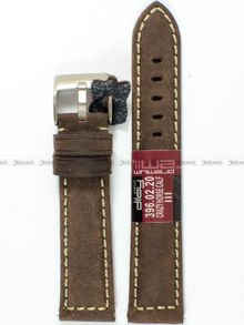 Skórzany pasek do zegarka Diloy 396.20.2, 20 mm, Brązowy