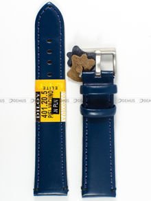Skórzany pasek do zegarka Diloy 401.20.5, 20 mm, Niebieski