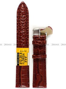 Skórzany pasek do zegarka Diloy 412.20.8, 20 mm, Brązowy