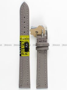 Skórzany pasek do zegarka Diloy P178.14.7, 14 mm, Popielaty