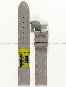 Skórzany pasek do zegarka Diloy P206.16.7 v2, 16 mm, Beżowy