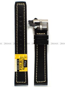 Skórzany pasek do zegarka Diloy P353.20.1, 20 mm, Czarny