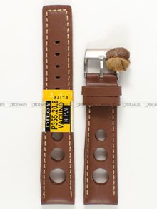 Skórzany pasek do zegarka Diloy P355.20.8, 20 mm, Brązowy