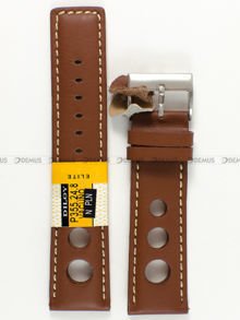 Skórzany pasek do zegarka Diloy P355.24.8, 24 mm, Brązowy