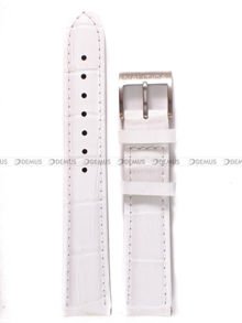 Skórzany pasek do zegarka Nautica A15109M, 18 mm, Biały