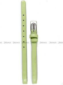 Skórzany pasek do zegarka Obaku V110LCIRE, 6 mm, Zielony