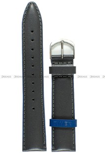 Skórzany pasek do zegarka Timex PW2R62400, 20 mm, Grafitowy
