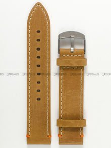 Skórzany pasek do zegarka Timex PW4B04400, 20 mm, Brązowy