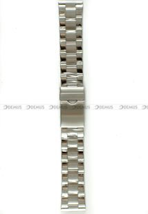 Stalowa bransoleta do zegarka Demus Bra20, 22 mm, Srebrna