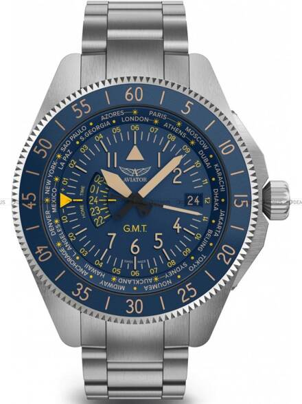 Aviator Airacobra GMT V.1.37.0.304.5 Zegarek Męski