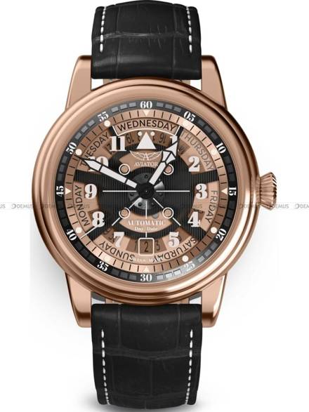 Aviator Douglas Day Date Meca 41 V.3.36.2.289.4 Zegarek Męski