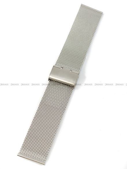 Bransoleta mesh do zegarka - BMS02.24.BZ-SSP - 24 mm - srebrna