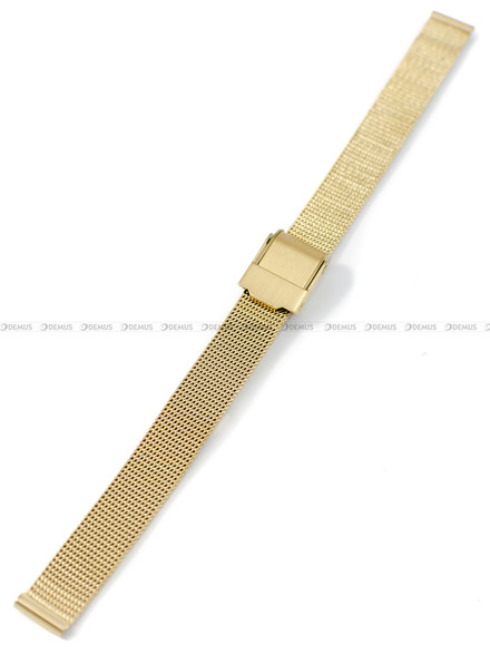 Bransoleta mesh do zegarka - Pacific MS-04-30-10MM - 10 mm - złota