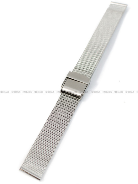 Bransoleta mesh do zegarka - Pacific MS-04-31-14MM - 14 mm - srebrna