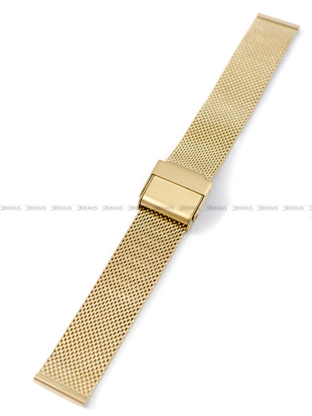 Bransoleta mesh do zegarka - Pacific MS-06-30-16MM - 16 mm - złota