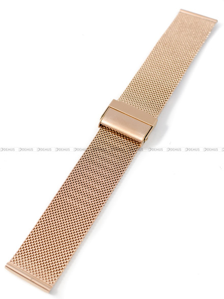 Bransoleta mesh do zegarka - Pacific MS-06-33-22MM - 22 mm - Różowe złoto